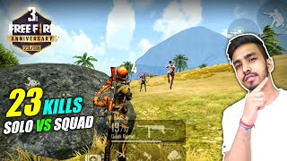 23 KILLS WITH NEW CHARACTERS  FREE FIRE 3rd ANNIVERSARY SPECIAL GAMEPLAY [upl. by Fe]