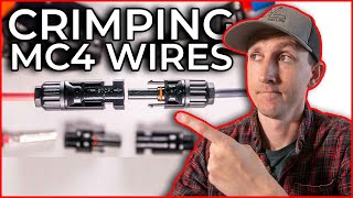 How To Make MC4 Connectors For Wiring Your Camper Solar Panels [upl. by Atikim439]