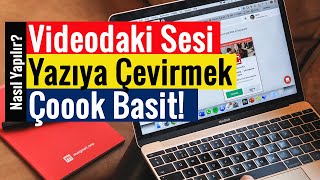 Videodaki Sesi Yazıya Çevirmek  Çoook Basit [upl. by Alburg]