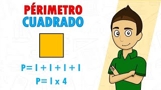 PERÍMETRO DEL CUADRADO Super facil  Para principiantes [upl. by Eulalie]