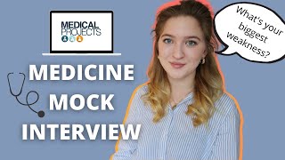 MEDICINE MOCK INTERVIEW  Answering common questions [upl. by Rycca219]