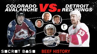 How one violent hit snowballed into years of championshipgrade hockey beef  Red Wings vs Avalanche [upl. by Yeruoc613]