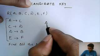 Finding Candidate Key  Database Management System [upl. by Ramon]