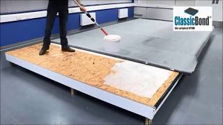 How to install an EPDM Flat Rubber Roof ClassicBond [upl. by Moina]