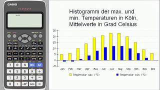 Mathe 1 Statistik mit dem Casio fx 991DE X [upl. by Froma]