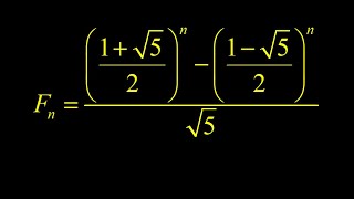 Calculating Fibonacci sequence terms from Binets formula the explicit Fibonacci formula [upl. by Llewen430]