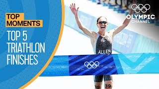 The Most Incredible Triathlon Finishes at the Olympic Games  Top Moments [upl. by Guthrie50]