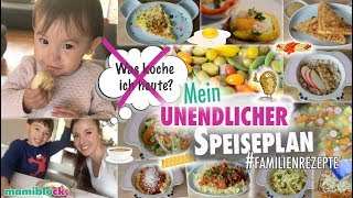 Mein unendlicher Speiseplan 😋🍴  Das komplette Konzept 🙌🏼 mamiblock [upl. by Sinnod429]