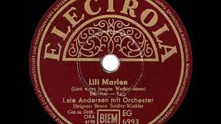 1939 Lale Andersen  Lili Marlene original German version [upl. by Ermentrude]