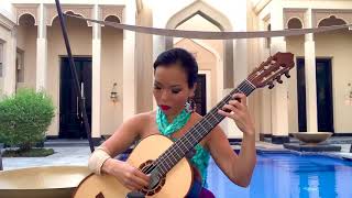 Recuerdos de la Alhambra  FTarrega played by Thu Le classical guitar [upl. by Dickenson]