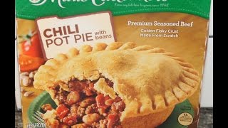 Marie Callender’s Chili Pot Pie with Beans Review [upl. by Swagerty]