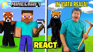 Nocivanu reactioneaza la MINECRAFT IN VIATA REALA cu Klorna [upl. by Yztim]