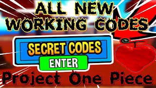 ALL NEW WORKING CODES PROJECT ONE PIECE  Roblox [upl. by Ezar]