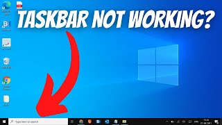 SOLVED How To Fix Taskbar Not Working in Windows 10 [upl. by Suzi]