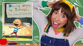 David Goes to School Interactive Read Aloud Story Time  Back to School Book with Bri Reads [upl. by Ecerahs]