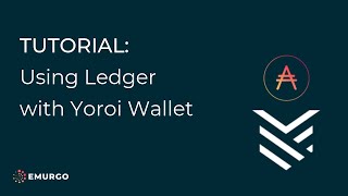 Tutorial Using Ledger with Yoroi Wallet by EMURGO CARDANOAda Partner [upl. by Erdnua123]