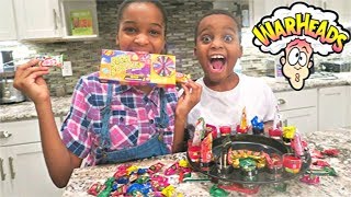 EXTREME WARHEADS CHALLENGE 🍭 w Sour Candy  Toy Game Challenge  Onyx Adventures [upl. by Xirtaeb]