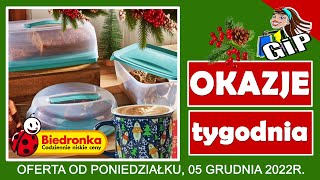 BIEDRONKA  Gazetka od Poniedziałku 05122022  Okazje Tygodnia [upl. by Barna]