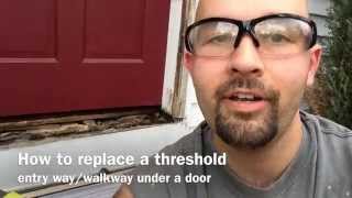 how to fix a threshold in your doorway [upl. by Rehm725]