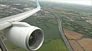 INCREDIBLE BOEING 757 ENGINE ROAR  Powerful Take Off from Birmingham [upl. by Hoeve]