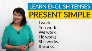 Learn English Tenses PRESENT SIMPLE [upl. by Lanfri734]