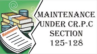 Maintenance Under Cr P C  CrPC  Law Guru [upl. by Holden]