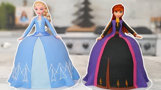 FROZEN 2 PRINCESS Cakes  NERDY NUMMIES [upl. by Aelrac]