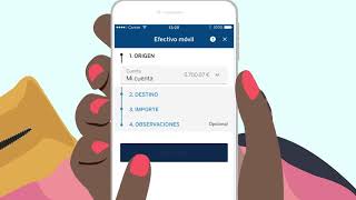 Sacar dinero sin tarjeta con Efectivo Móvil  App BBVA [upl. by Aibonez]