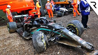 How Russell seriously upset Mercedes in huge Bottas F1 crash [upl. by Submuloc250]