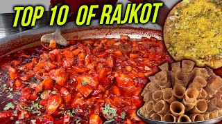 Top 10 Indian Street Foods in Rajkot  Famous Street Foods of Gujarat  Street Food India [upl. by Hyacintha]