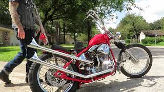 1980 shovelhead chopper [upl. by Eatnohs634]