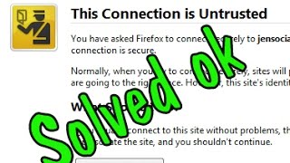 This connection is Untrusted 100 Working Solution [upl. by Darrill]