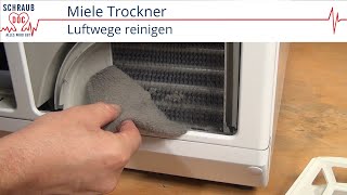 Miele Trockner  Luftwege reinigen [upl. by Attehcram688]