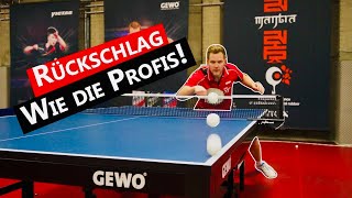 Gefährliche Aufschlagannahme wie Profis  Tischtennis Tricks [upl. by Rebmak]