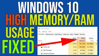 How To Fix High MemoryRAM Usage In Windows 10 in 2020 [upl. by Laucsap]