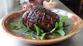 Roast Leg of Lamb with Pomegranate Garlic amp Herbs  Easter Lamb Recipe [upl. by Truscott]