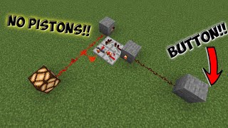 Minecraft 121 Redstone OnOff Button Tutorial NO PISTONS [upl. by Anaillil]