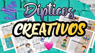 Dípticos Creativos  WORD📑 [upl. by Aleahpar767]