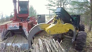 INCREDIBLE WOOD CHIPPER ACTION [upl. by Bilac]