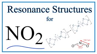 Resonance Structures for NO2 Nitrogen dioxide [upl. by Adolpho]