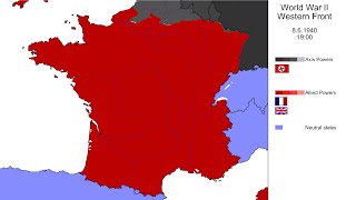 World War II Western Front 1940 Every Hour [upl. by Rogerg]