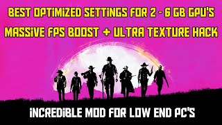 How To Run Red Dead Redemption 2 On 2GB3GB4GB GPUs At HIGH Settings  BOOST FPS  Lag Fix [upl. by Ettener]