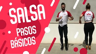 1 Clases de Salsa  Pasos básicos  Aprende a bailar salsa ¡VEN Y BAILA [upl. by Roddy647]