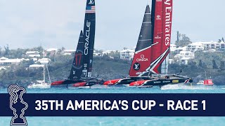 35th Americas Cup Race 1 USA vs NZL  AMERICAS CUP [upl. by Okiek]