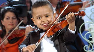 André Rieu amp 3 year old Akim Camara [upl. by Saoj]