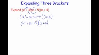 Expanding Three Brackets [upl. by Aland]