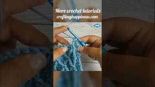 How To Crochet The Front Post Treble 2 Together  FpTr2Tog  Crafting Happiness shorts [upl. by Deedahs237]