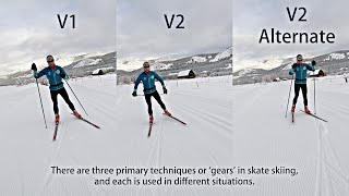 Three Basic Skate Ski Techniques Explained [upl. by Dorthy]