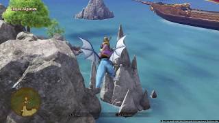 DRAGON QUEST XI PS4  Insula Algarum  Use the Dragon Rider to collect Hidden Chests [upl. by Arabel910]