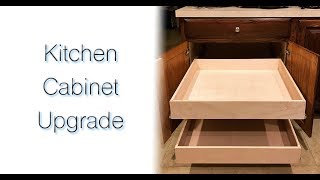 DIY Kitchen Cabinet Upgrade with Full Extension Pull Out Drawers [upl. by Durrej505]